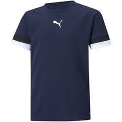 Футболка детская Puma TeamRise Jersey Jr, синяя цена и информация | Рубашки для мальчиков | kaup24.ee