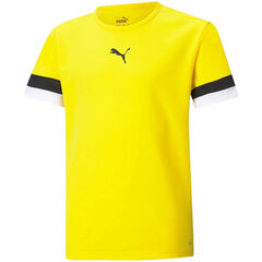 Laste T-särk Puma TeamRise Jersey Jr 704938 07, kollane hind ja info | Poiste särgid | kaup24.ee