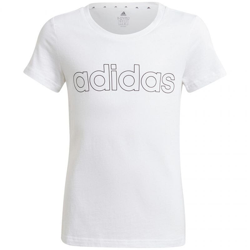 Laste T-särk Adidas Essentials Logo Tee Jr GN4045, valge цена и информация | Poiste särgid | kaup24.ee