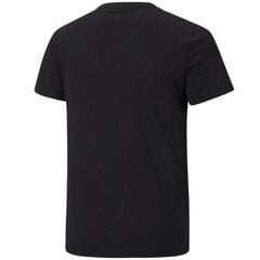 Футболка детская Puma ESS 2 Col Logo Tee Jr 586985 86, черная цена и информация | Рубашки для мальчиков | kaup24.ee