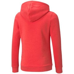 Tüdrukute dressipluus Puma ESS Logo Hoodie FL Jr 587031 35, punane hind ja info | Tüdrukute kampsunid, vestid ja jakid | kaup24.ee