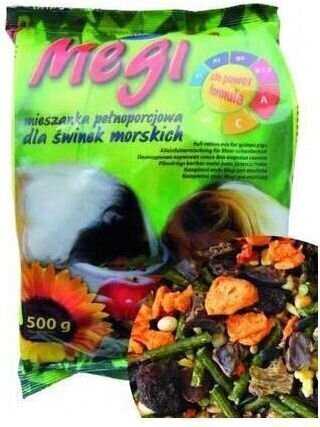 Toit merisigadele Megan, 500 g hind ja info | Toit väikeloomadele | kaup24.ee