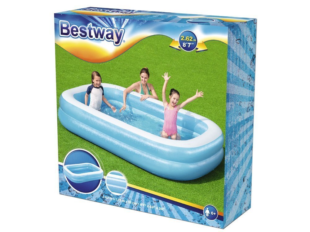 Täispuhutav bassein Bestway, 262 x 175 x 51 cm hind ja info | Basseinid | kaup24.ee