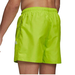 Meeste ujumispüksid Adidas CLX Solid Swim Short M FJ3384, rohelised hind ja info | Ujumispüksid, shortsid | kaup24.ee