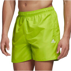 Шорты для плавания мужские Adidas CLX Solid Swim Short M FJ3384, зеленые цена и информация | Плавки, плавательные шорты | kaup24.ee