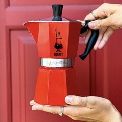 Moka кофеварка Bialetti Express на 6 чашек, красная цена и информация | Чайники, кофейники | kaup24.ee