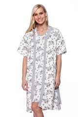 Хлопковый комплект, халат и ночная рубашка для женщин Betul 658, белый цена и информация | Женские халаты | kaup24.ee