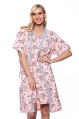 Хлопковый комплект, халат и ночная рубашка для женщин Betul 658 цена и информация | Женские халаты | kaup24.ee