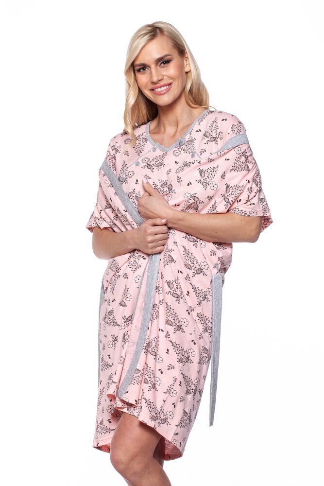 Naiste hommikumantli ja öösärgi komplekt Betul 658, puuvillane hind ja info | Naiste hommikumantlid | kaup24.ee