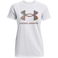 Футболка женская Under Armour Live Sportstyle Graphic SSC T Shirt W 1356 305 105, белая цена и информация | Женские футболки | kaup24.ee