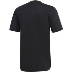 Футболка мужская Adidas Essentials 3 Stripes Tee M DQ3113, черная цена и информация | Мужские футболки | kaup24.ee
