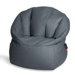 Кресло-мешок Qubo™ Shell, dэко-кожа, темно-серое цена и информация | Кресла-мешки и пуфы | kaup24.ee
