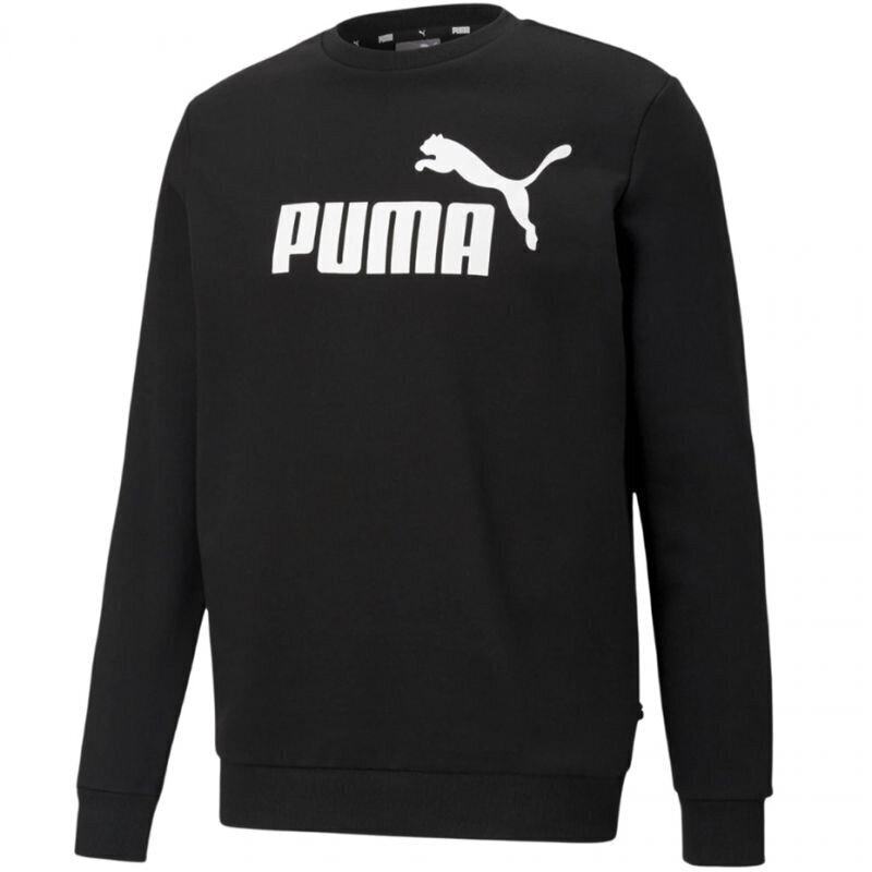 Meeste džemper Puma ESS Big Logo Crew FL M 586678, must цена и информация | Meeste pusad | kaup24.ee