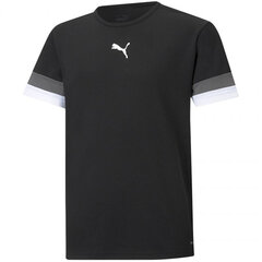 Laste T-särk Puma TeamRise Jersey Jr 704938 03, must hind ja info | Poiste särgid | kaup24.ee