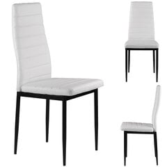 Набор из 4 стульев ModernHome Prestige, белый цена и информация | Стулья для кухни и столовой | kaup24.ee