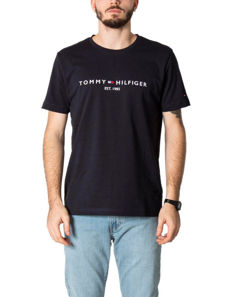 Naiste T-särk Tommy Hilfiger Jeans, must hind ja info | Meeste T-särgid | kaup24.ee