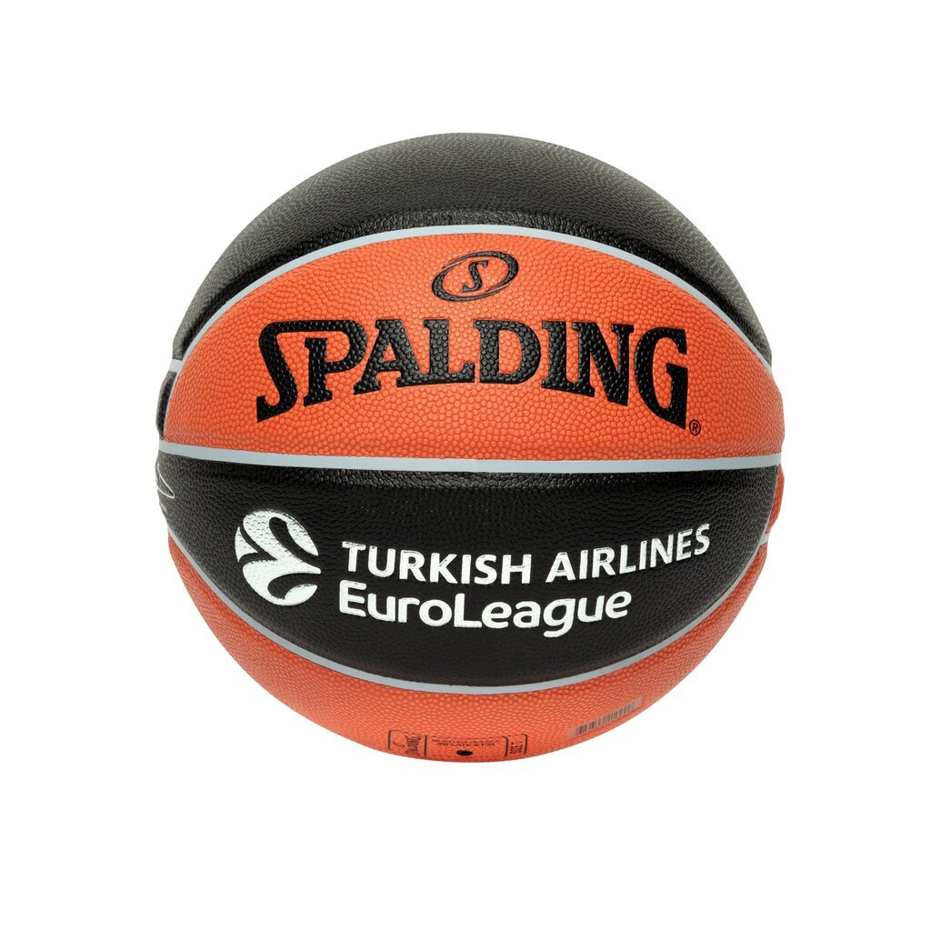 Korvpall Spalding TF-1000 Euroleague, suurus 7 цена и информация | Korvpallid | kaup24.ee