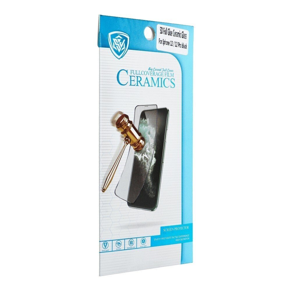 Lcd kaitsev karastatud klaas 5D Full Glue Ceramic Glass Xiaomi Redmi Note 11 Pro / Note 11 Pro Plus kumer must hind ja info | Ekraani kaitsekiled | kaup24.ee