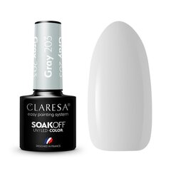 Стойкий гибридный лак для ногтей Claresa Grey 203, 5 г цена и информация | Лаки для ногтей, укрепители для ногтей | kaup24.ee