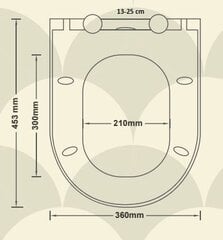 Aeglaselt sulguv WC poti kaas AWD Interior Kent hind ja info | WC-poti tarvikud | kaup24.ee