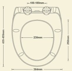 Крышка для унитаза с функцией Soft close AWD Interior Bolero  цена и информация | Детали для унитазов, биде | kaup24.ee