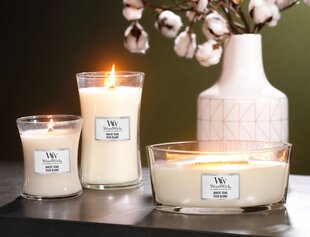 WoodWick ароматическая свеча White Teak, 275 г цена и информация | Подсвечники, свечи | kaup24.ee