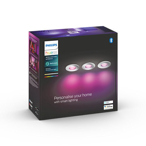 Philipsi süvistatav kohtvalgusti Hue Xamento, 3 tk цена и информация | Süvistatavad ja LED valgustid | kaup24.ee