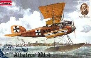 Liimimismudel Roden 028 Albatros W.IV (early) 1/72 hind ja info | Liimitavad mudelid | kaup24.ee