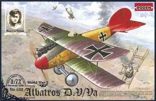 Liimimismudel Roden 032 Albatros DV/D.Va 1/72 hind ja info | Liimitavad mudelid | kaup24.ee