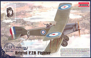 Liimimismudel Roden 043 Bristol F.2B Fighter 1/72 цена и информация | Склеиваемые модели | kaup24.ee