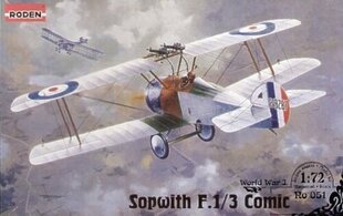 Модель для склеивания Roden 051 Sopwith Comic 1/72 цена и информация | Склеиваемые модели | kaup24.ee