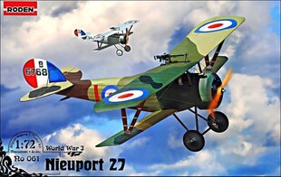 Liimimine mudel Roden 061 Nieuport 27 1/72 hind ja info | Liimitavad mudelid | kaup24.ee