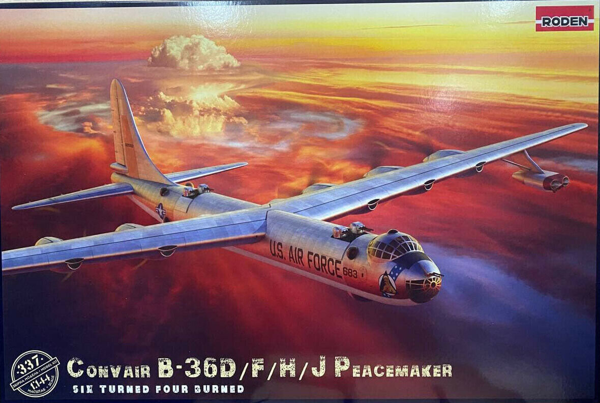 Liimimismudel Roden 337 Convair B-36D Peacemaker 1/144 цена и информация | Liimitavad mudelid | kaup24.ee