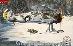 Liimimismudel Roden 401 Gloster Gladiator Mk.II 1/48 hind ja info | Liimitavad mudelid | kaup24.ee