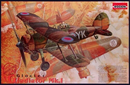 Liimimismudel ICM 408 Gloster Gladiator Mk.I 1/48 hind ja info | Liimitavad mudelid | kaup24.ee