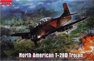 Liimimismudel Roden 450 North American T-28D Trojan 1/48 цена и информация | Склеиваемые модели | kaup24.ee