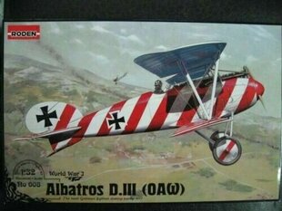 Liimimismudel Roden 608 Albatros D.III OAW 1/32 hind ja info | Liimitavad mudelid | kaup24.ee