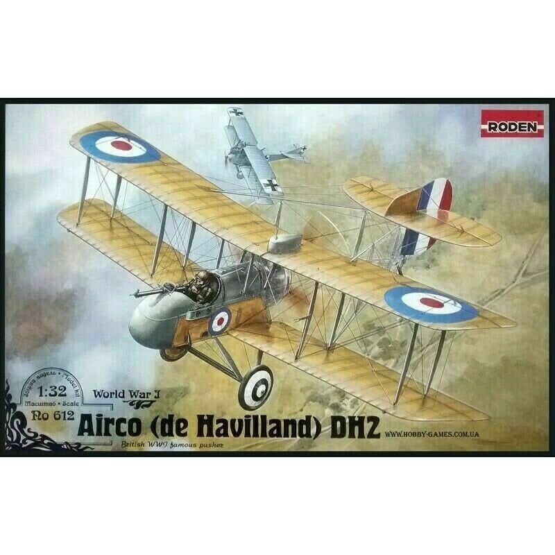 Liimimismudel Roden 612 De Havillend DH-2 1/32 hind ja info | Liimitavad mudelid | kaup24.ee