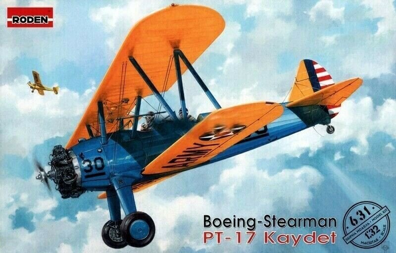 Liimimismudel Roden 631 Boeing / Stearman PT-17 Kaydet 1/32 цена и информация | Liimitavad mudelid | kaup24.ee