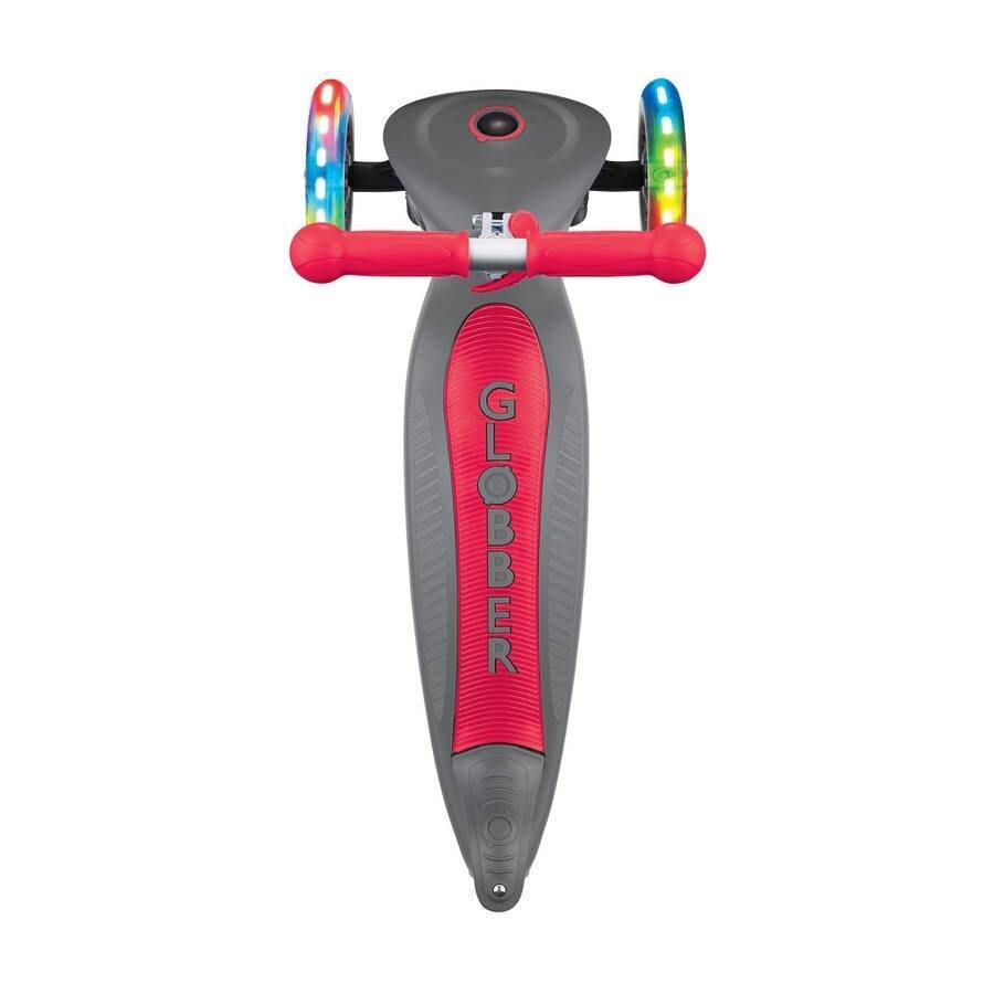 Tõukeratas Globber Primo Foldable lights / Grey Red hind ja info | Tõukerattad | kaup24.ee