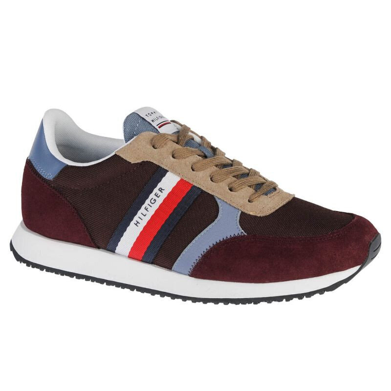 Meeste spordijalatsid Tommy Hilfiger Runner Lo Color Mix M FM0FM03815-GR8 цена и информация | Spordi- ja vabaajajalatsid meestele | kaup24.ee