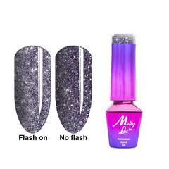 Гель лак для ногтей Molly Lac - Flashing Lights Instant Crush 5 мл Но. 568 цена и информация | Лаки для ногтей, укрепители для ногтей | kaup24.ee