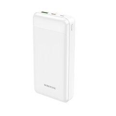 Väline aku Power Bank Borofone BJ19A Type-C PD 20W+Quick Charge 3.0 20000mAh valge kaina ir informacija | Akupangad | kaup24.ee