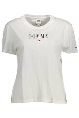 Женская футболка Tommy Hilfiger DW0DW12834, белая цена и информация | Женские футболки | kaup24.ee
