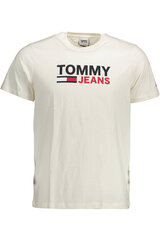 Meeste T-särk Tommy Hilfiger DM0DM10103, valge hind ja info | Meeste T-särgid | kaup24.ee
