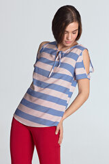 Naiste pluus Nife, valge/sinine hind ja info | Naiste pluusid, särgid | kaup24.ee