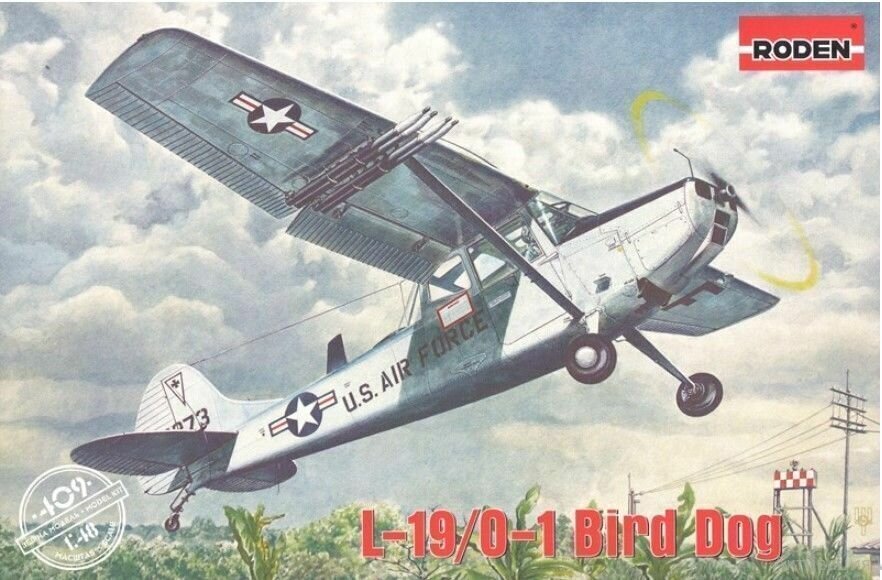 Liimimismudel Roden 409 L-19 / 0-1 Bird Dog 1/48 hind ja info | Liimitavad mudelid | kaup24.ee