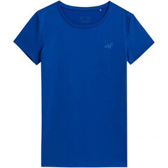 Женская футболка 4F H4L22, синяя цена и информация | Футболка женская | kaup24.ee
