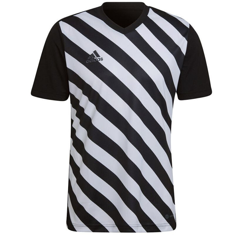 Meeste T-särk Adidas Entrada 22 Graphic Jersey, must hind ja info | Meeste spordiriided | kaup24.ee