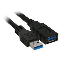 NANOCABLE 10.01.0902BK, USB 3.0/USB A, 2 m цена и информация | Кабели и провода | kaup24.ee